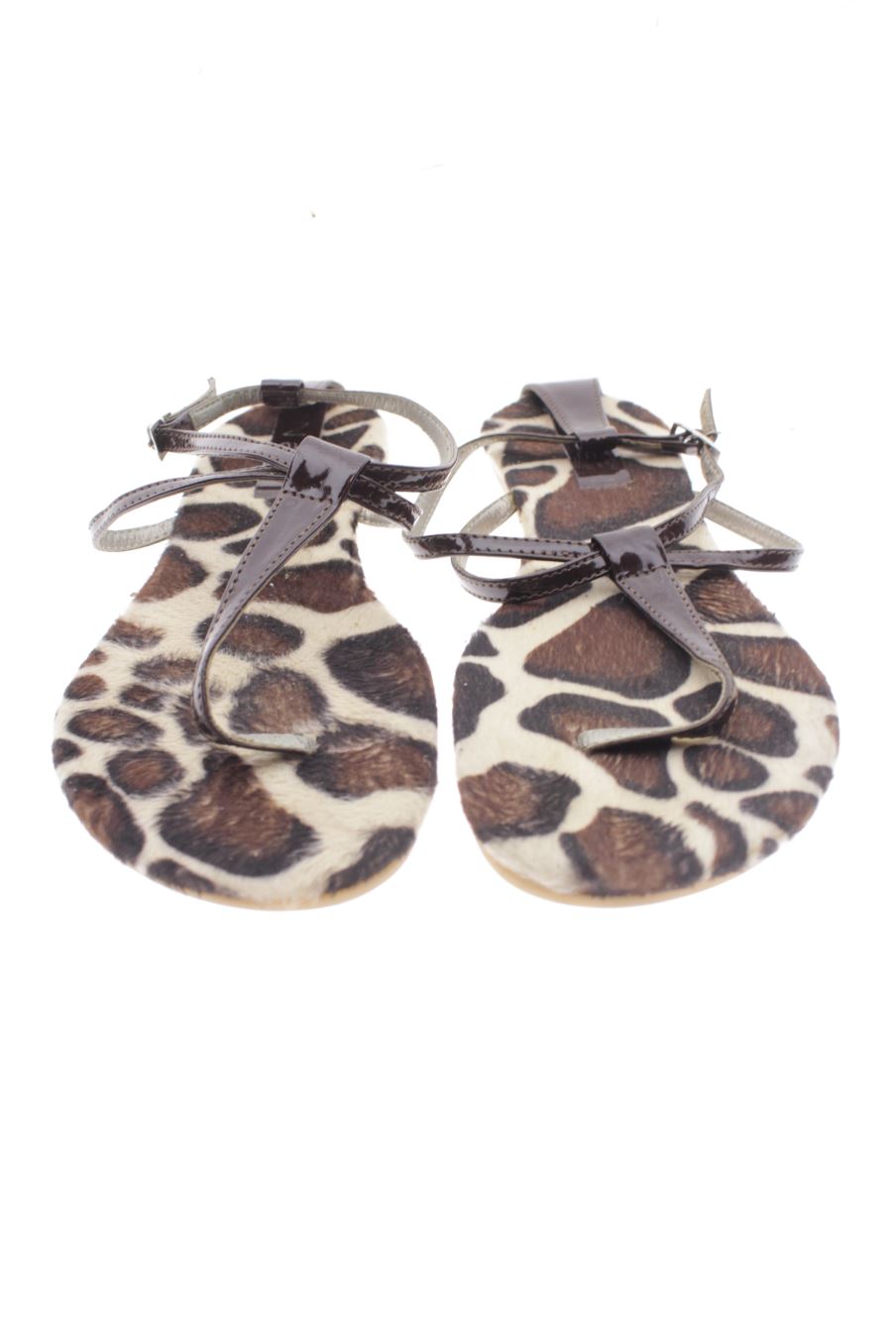 Sandalias planas de naïs de la talla 37, de color marrón de