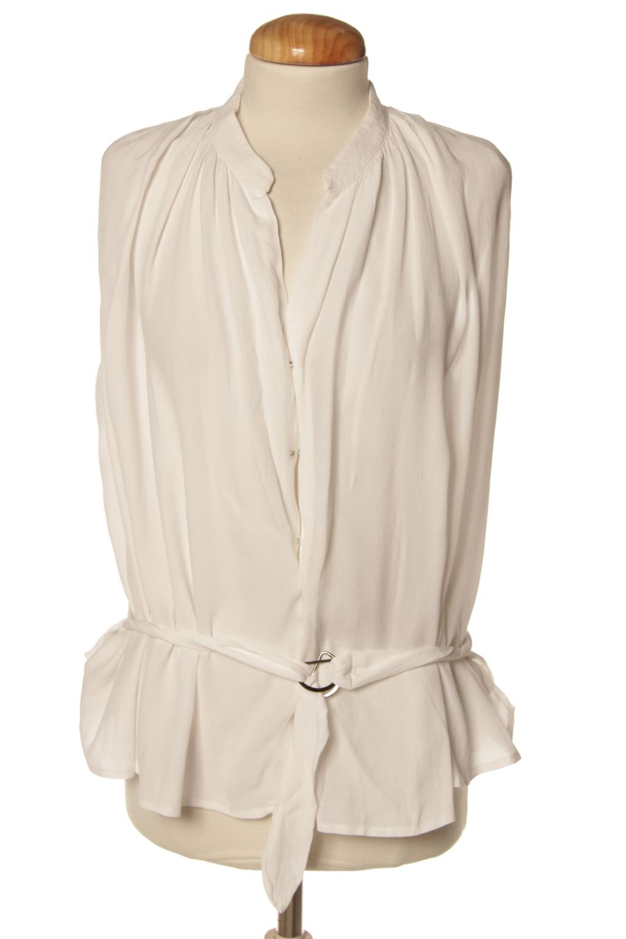 Blouse à manches courtes Amitié de la taille XS, de couleur blanc
