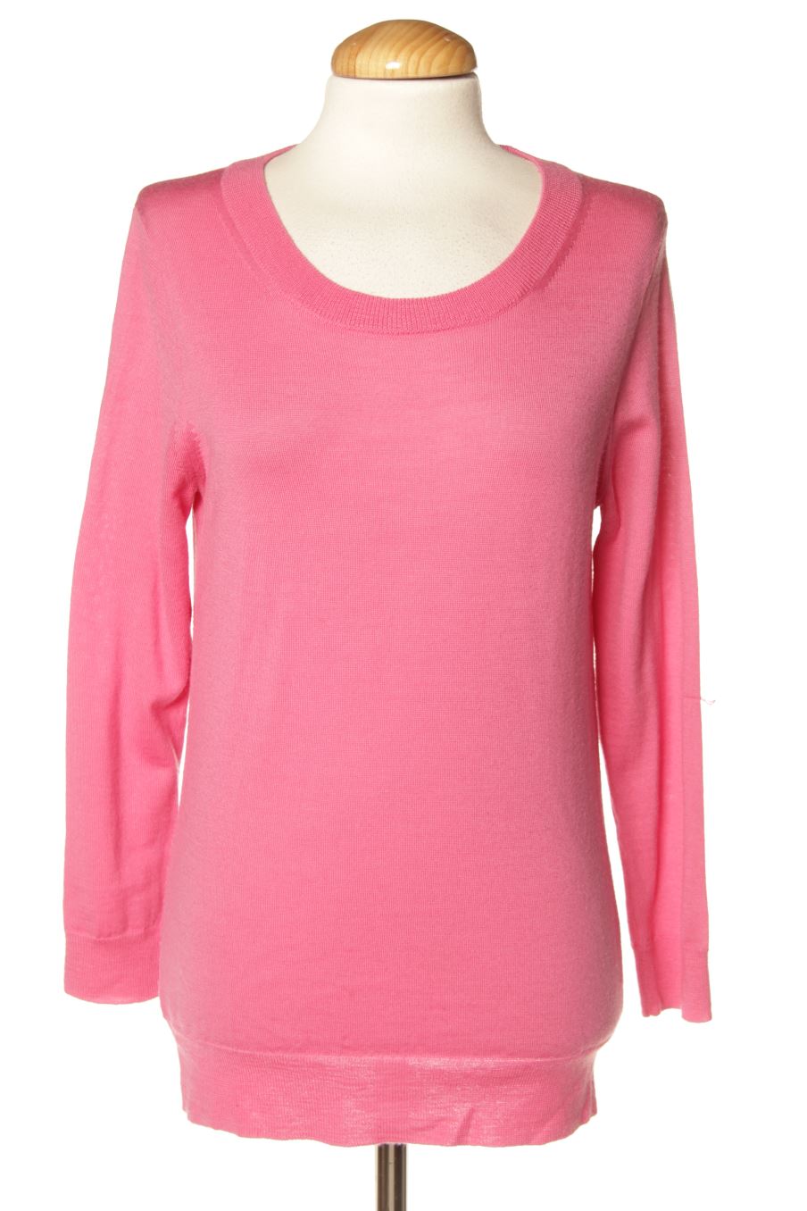 J.Crew Cardigan Classico Donna Cotone Fucsia Manica Lunga Taglia S Nuovo Con Etichette