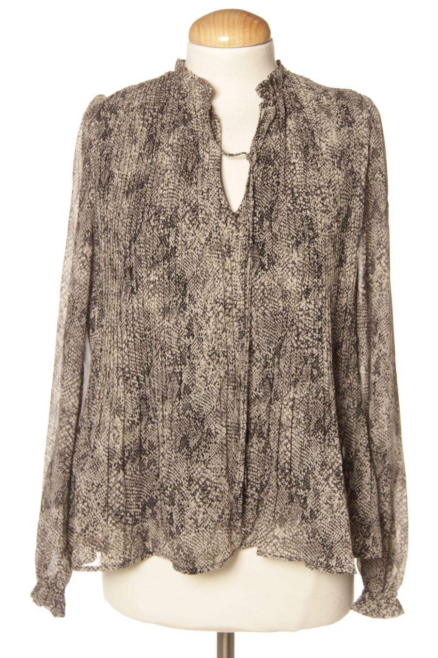 Blouse à manches longues Mango de la taille S, de couleur animal print