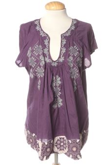 Blouse à manches courtes L Derhy