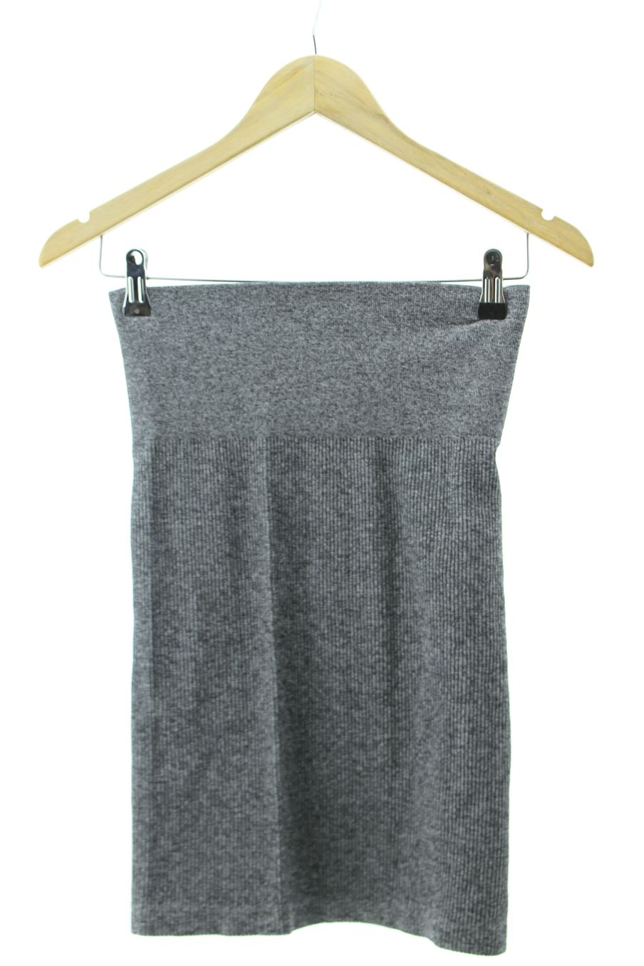 Aufwändiger Rock von Stradivarius Größe M, Farbe Grau, für