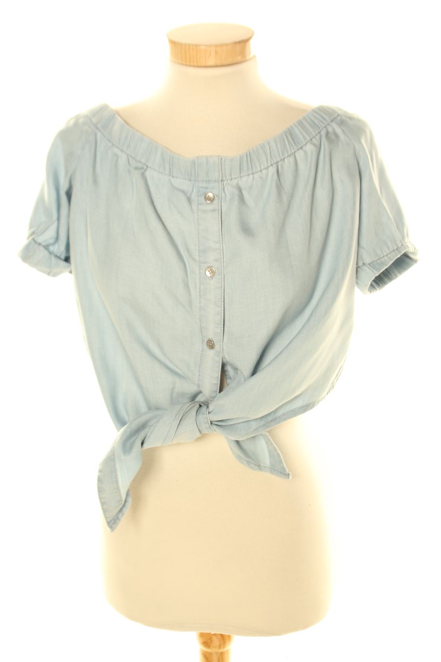 Blouse à manches courtes Guess de la taille M, de couleur bleu