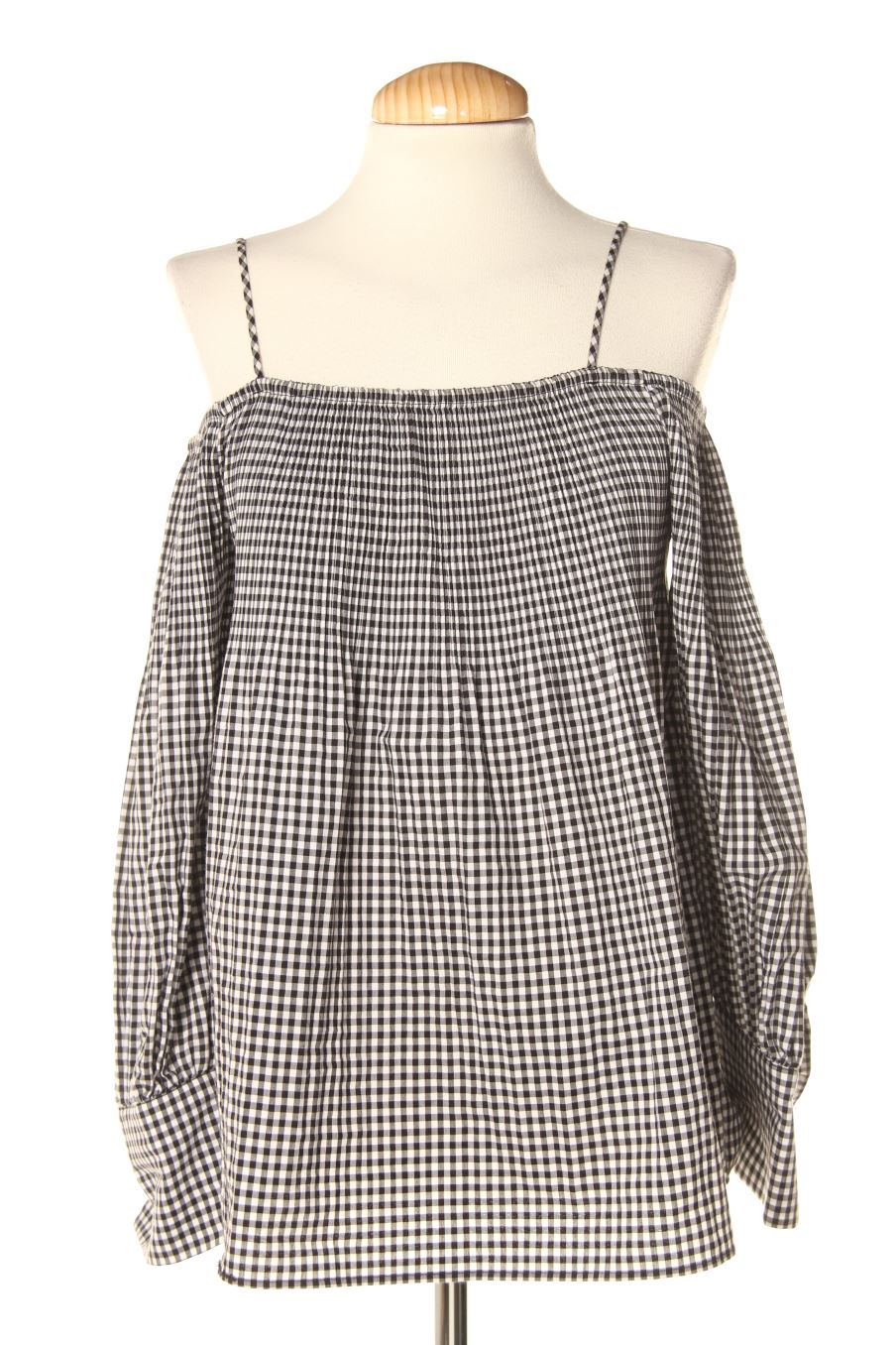 Blouse à manches longues Zara de la taille M, de couleur carreaux