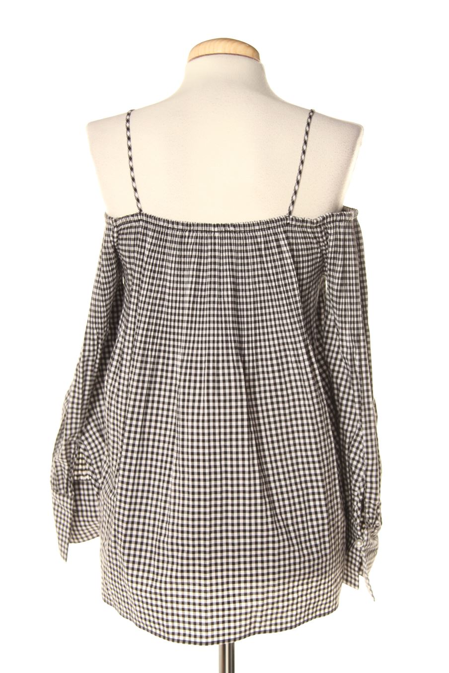 Blouse à manches longues Zara de la taille M, de couleur carreaux