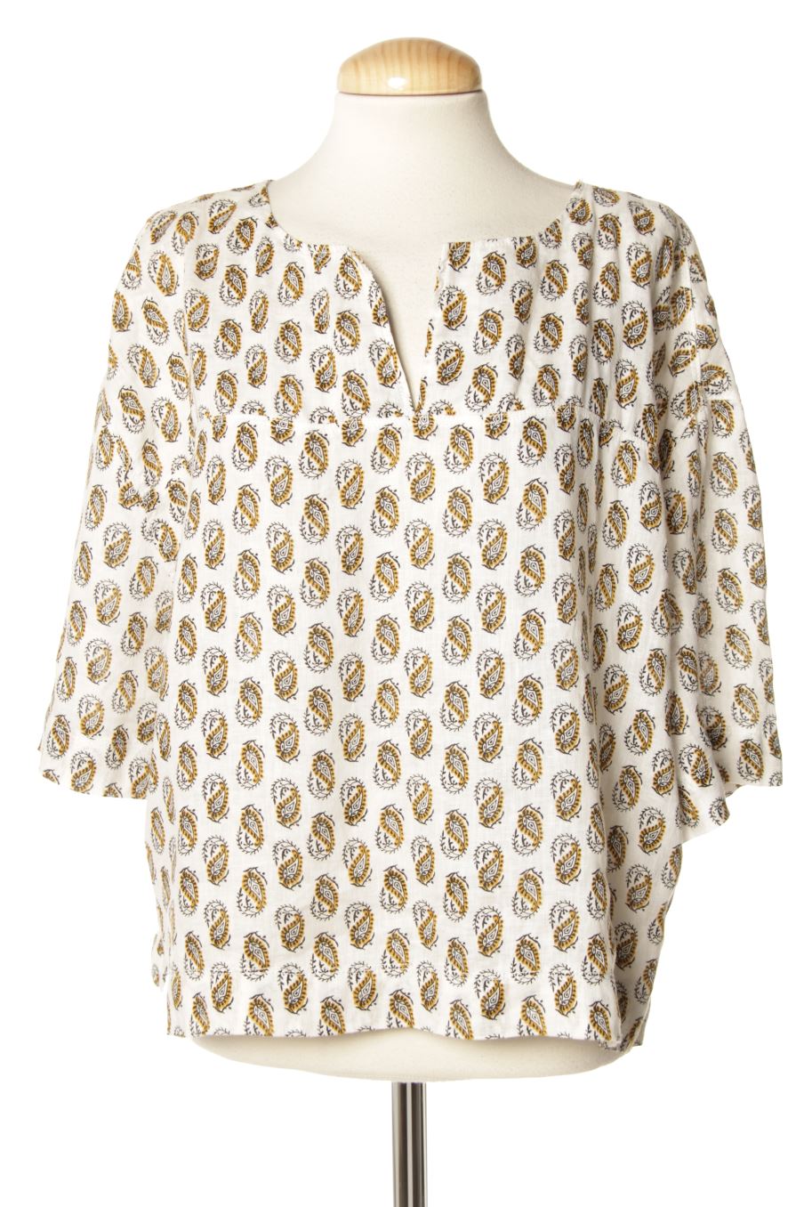 Blusa de manga corta de PERCENTIL de la talla 40, de color estampado