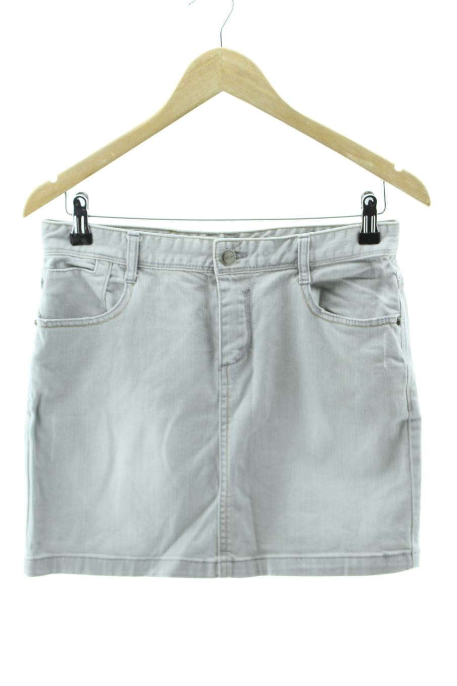 Jupe Via 28 de la taille 38, de couleur gris de denim