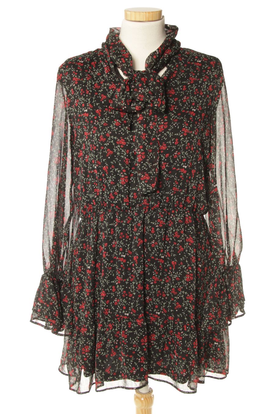 Vestido casual de Zara de la talla L, de color flores