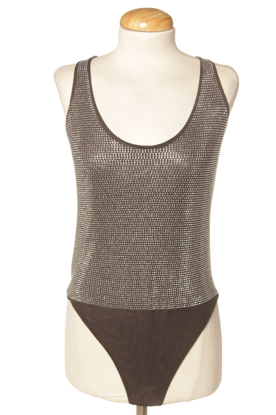 Body de PERCENTIL de la talla XL, de color plateado