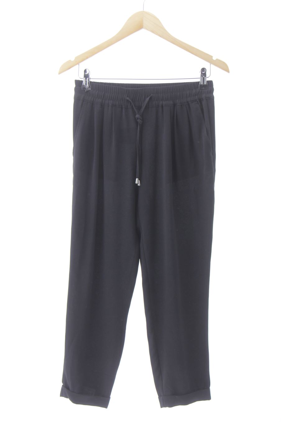 Pantalón Casual de Zara de la talla XS, de color negro