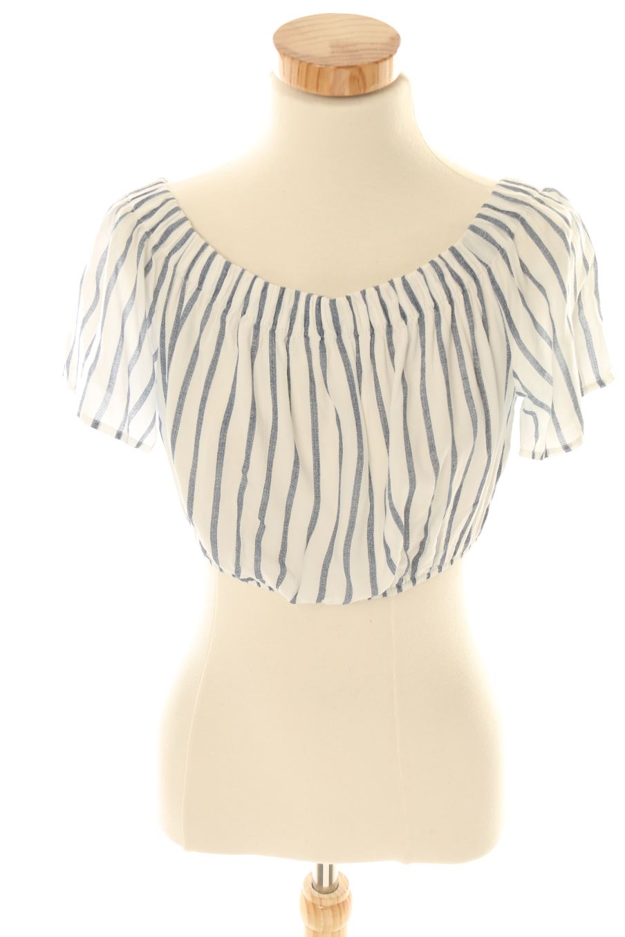 Blouse à manches courtes Bershka de la taille S, de couleur rayures