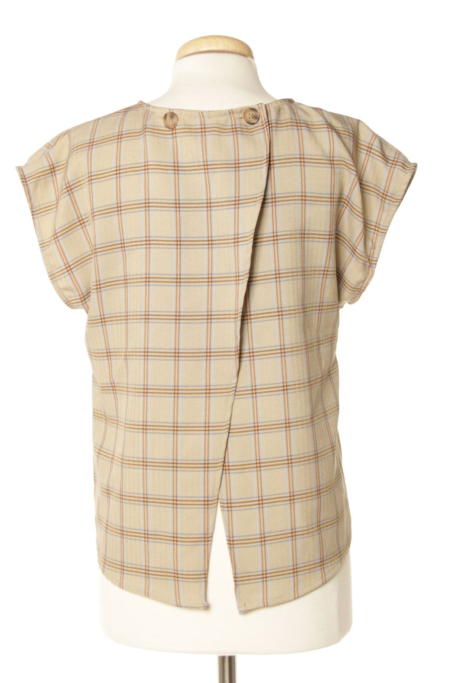 Blouse à manches courtes DESIRES de la taille S, de couleur carreaux