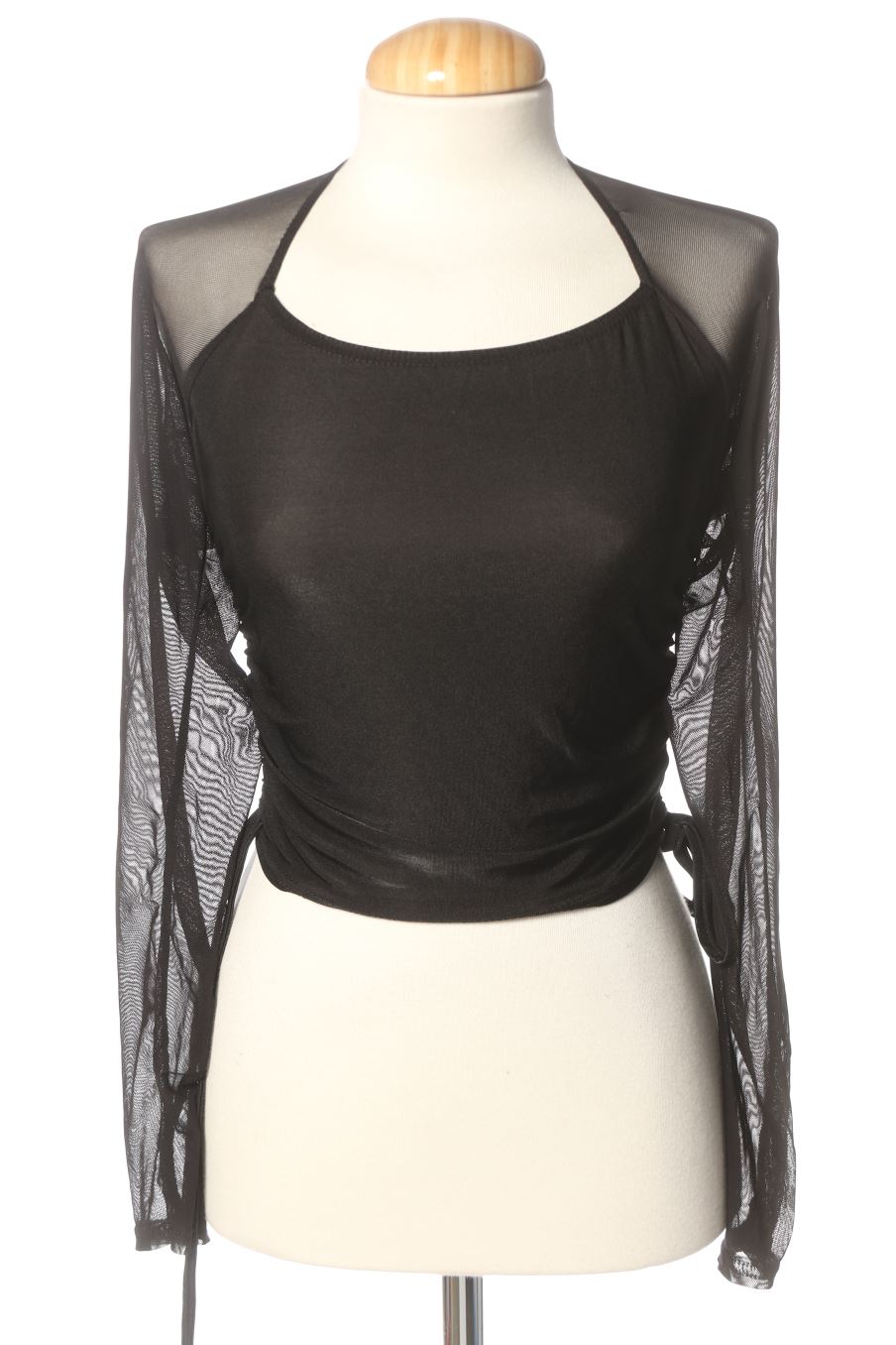 Blusa de manga larga de PRETTYLITTLETHING de la talla 36, de color negro