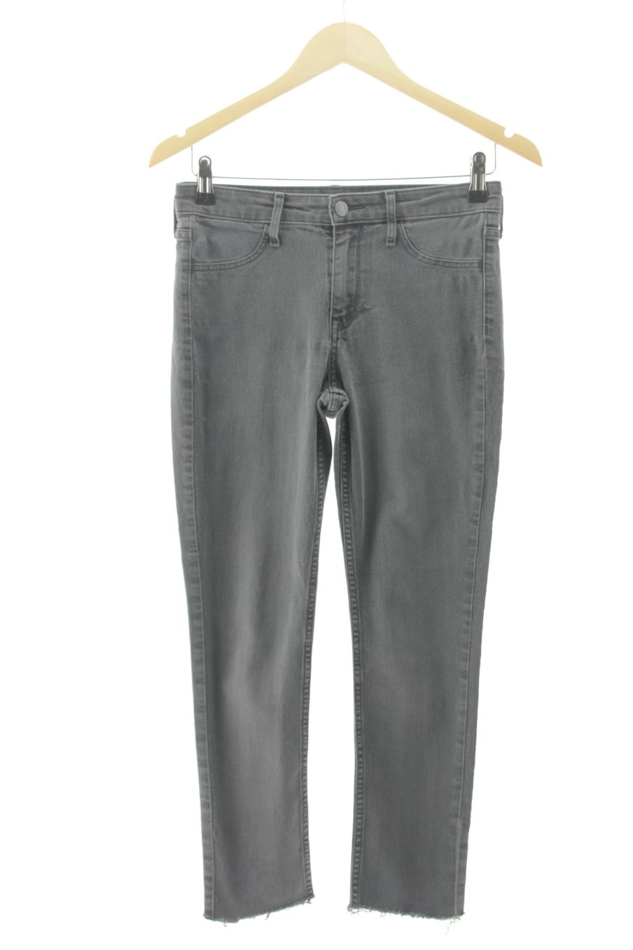 Vaquero de H&M de la talla 36, de color gris de ropa vaquera