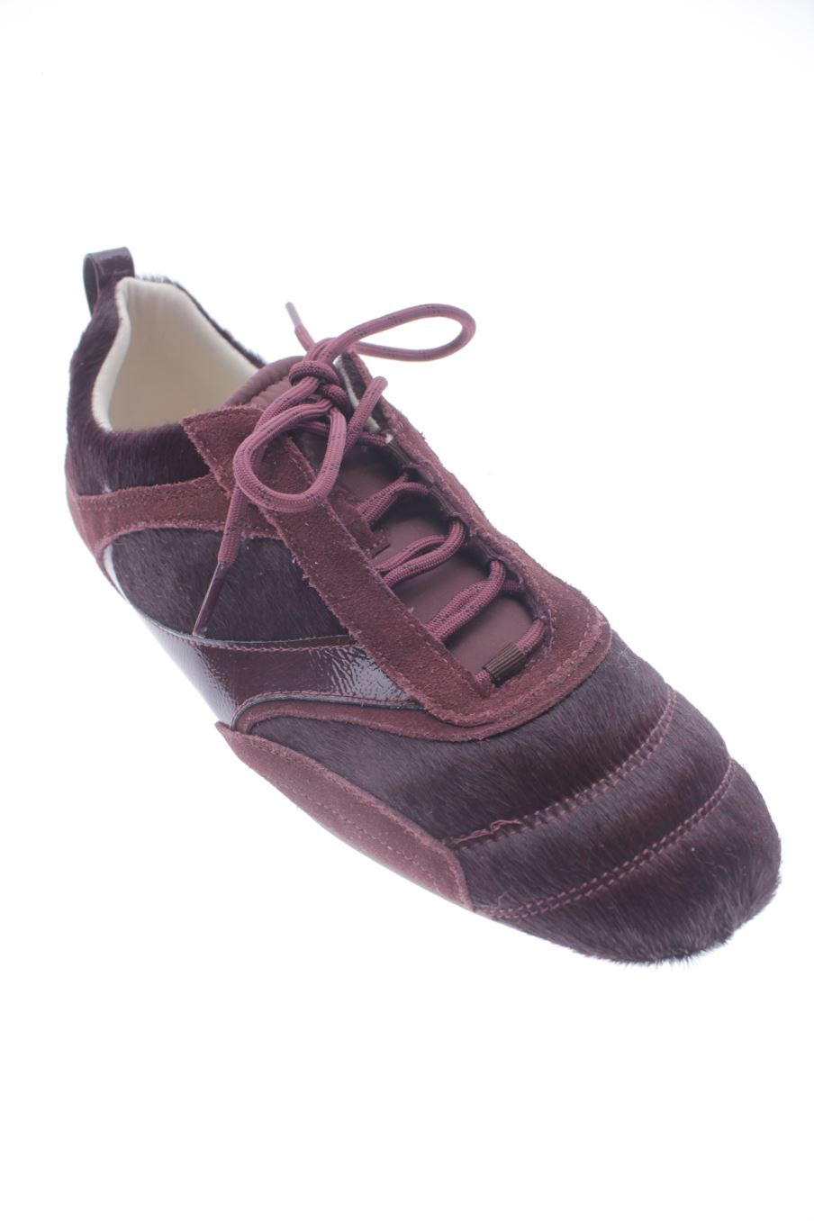 Baskets de Zara de la taille 41, de couleur bordeaux de
