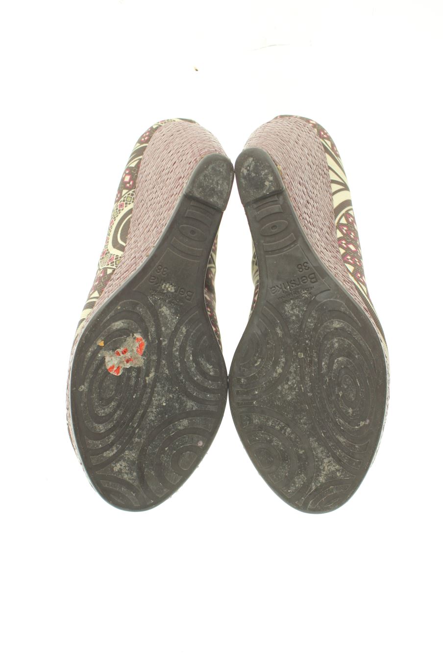 Plataformas de Bershka de la talla 38, de color estampado de