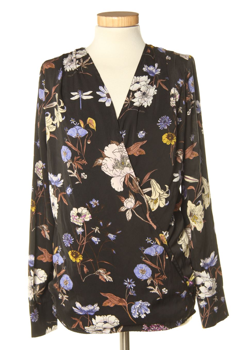 Blouse à manches longues H&M Premama de la taille XS, de couleur fleurs de femmes enceintes