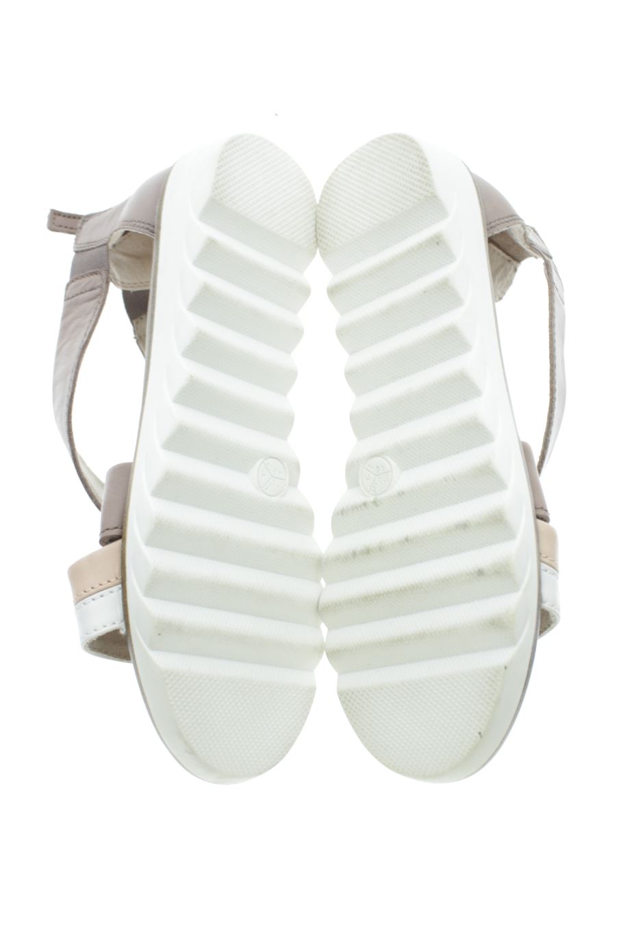 Sandalias planas de Jana de la talla 37, de color gris de