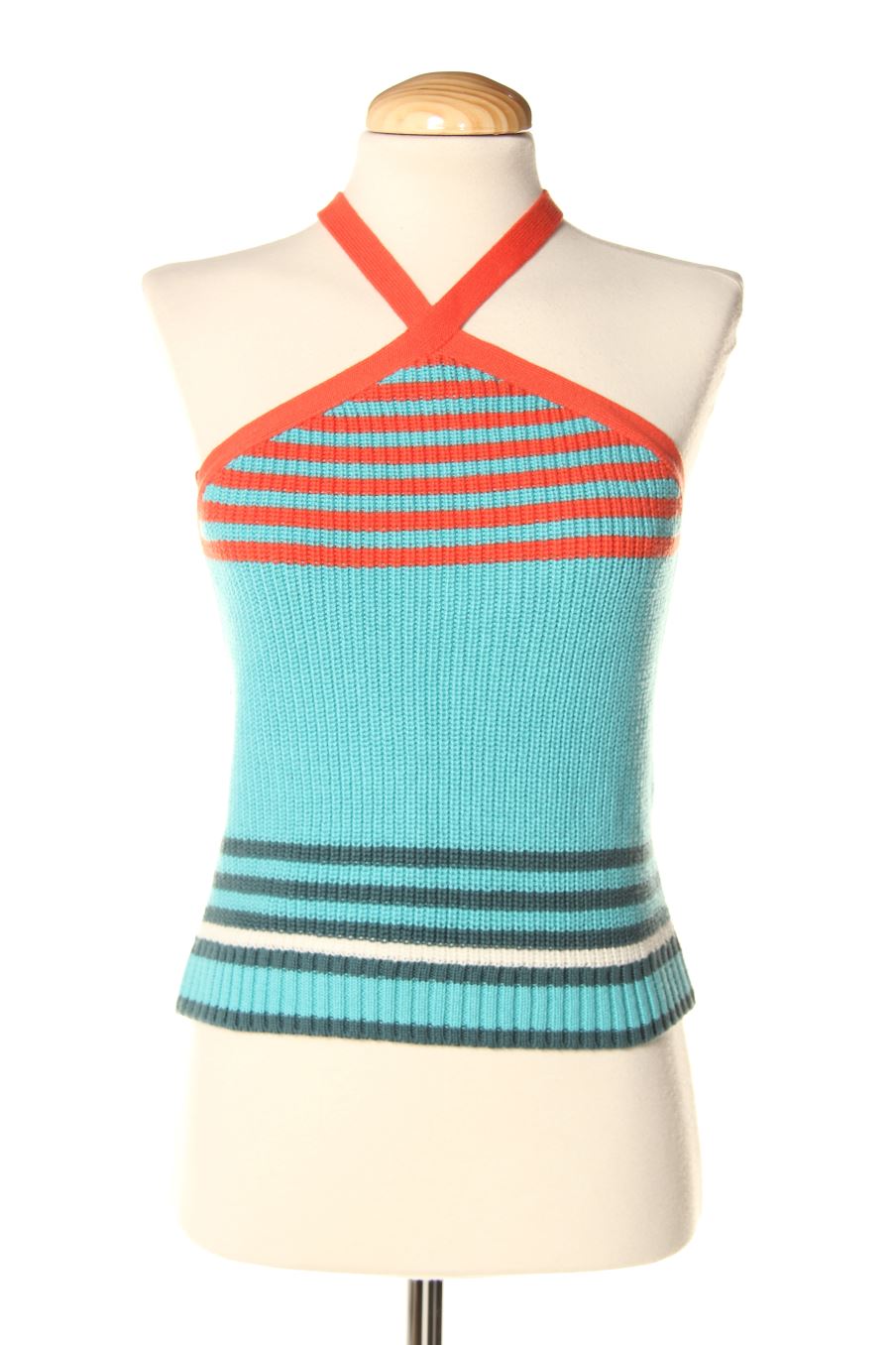 Top de Zara de la talla M, de color azul
