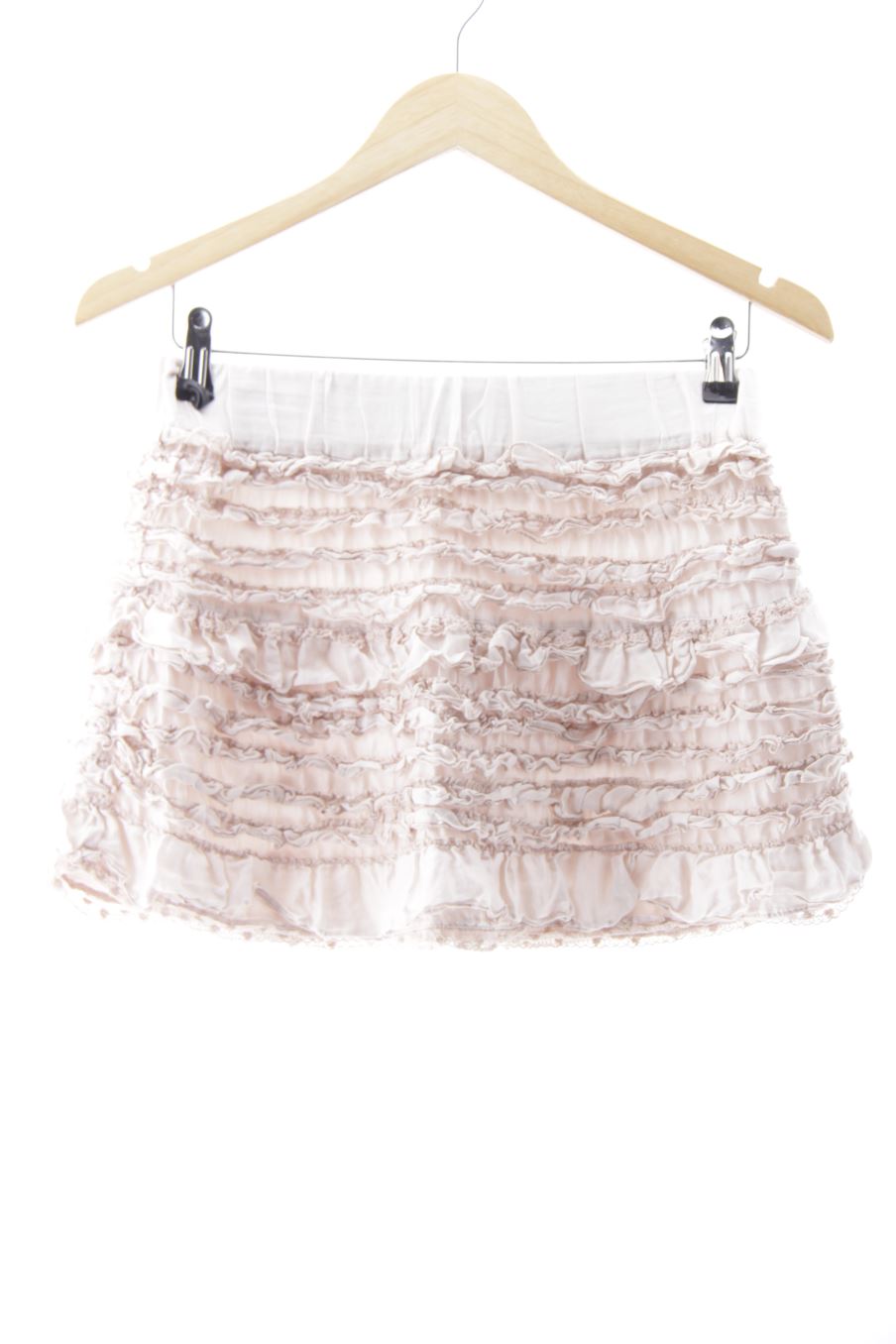 Jupe trf (ZARA) de la taille S, de couleur beige