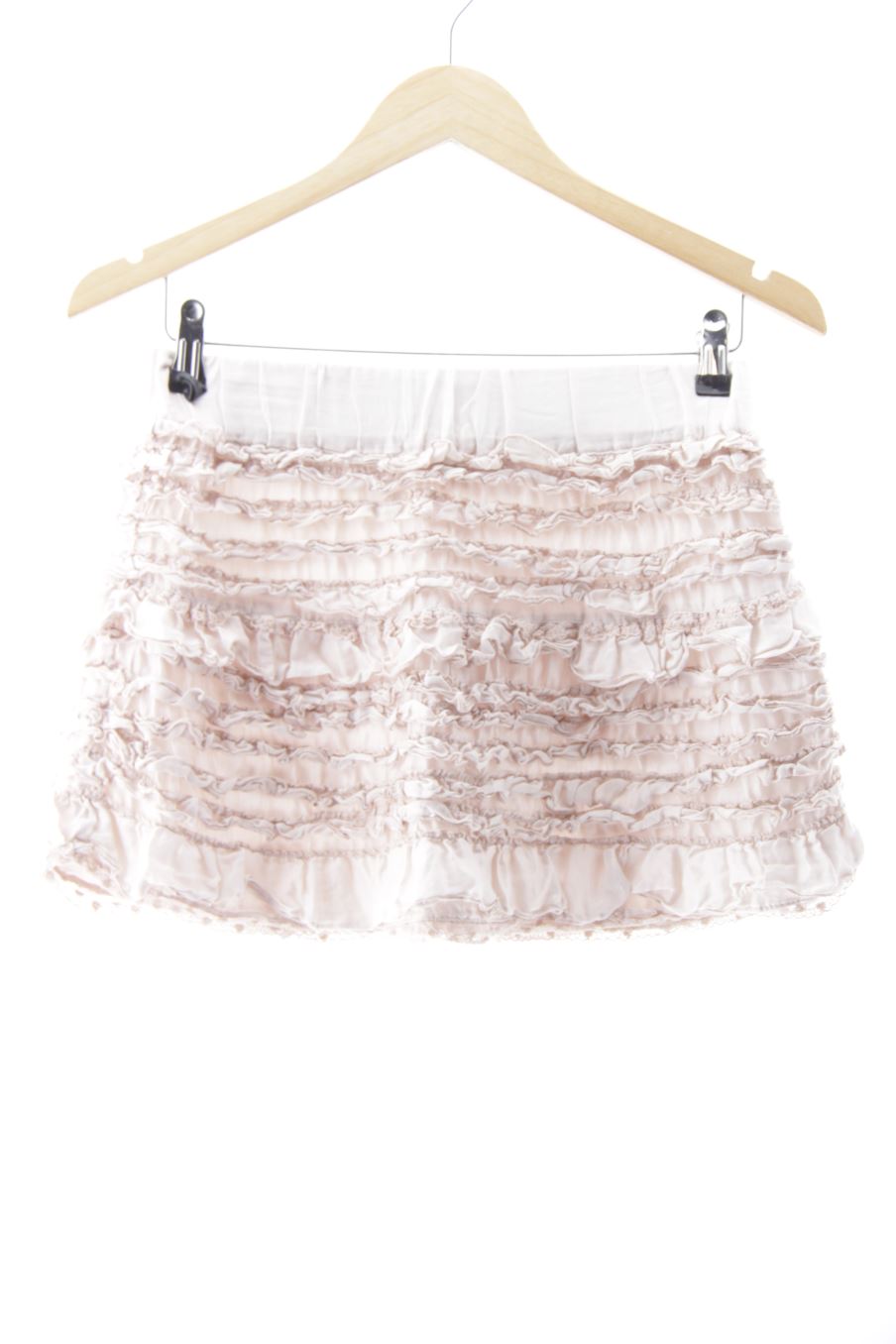 Jupe trf (ZARA) de la taille S, de couleur beige