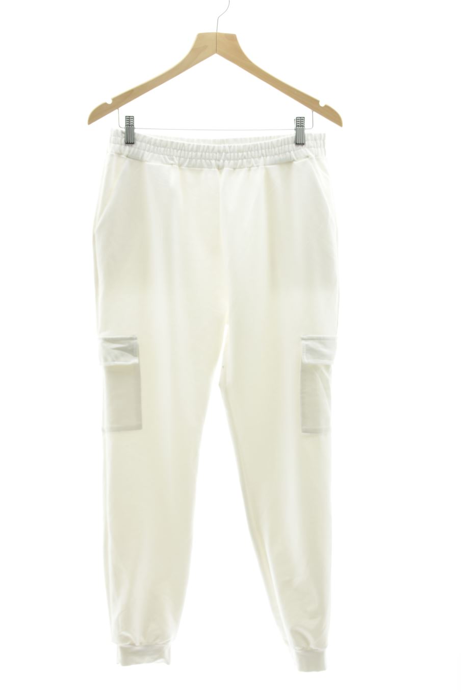Pantalon Casual FLAM MODE de la taille L, de couleur blanc