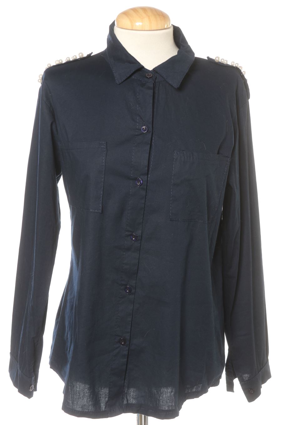 Chemise Made in italy de la taille M, de couleur bleu marine