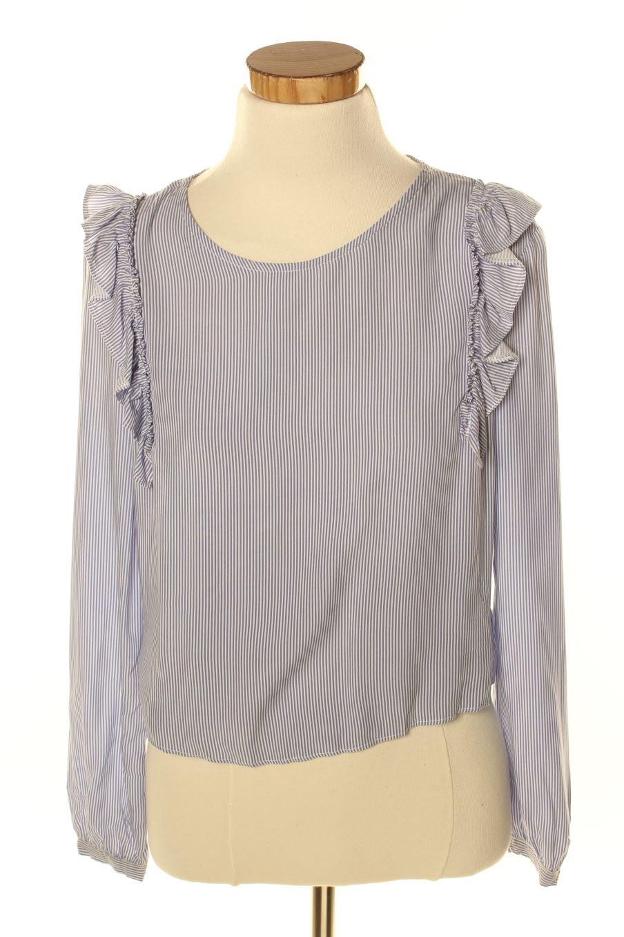 Blouse à manches longues Bershka de la taille S, de couleur rayures