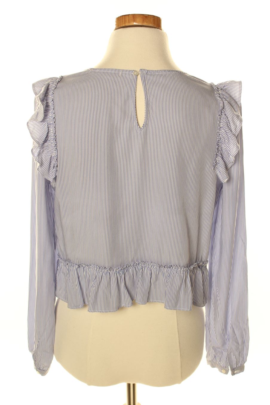 Blouse à manches longues Bershka de la taille S, de couleur rayures