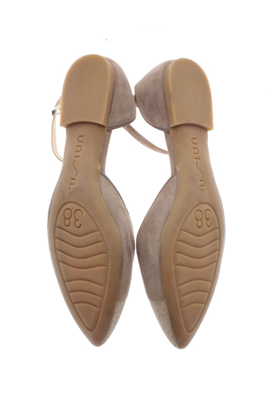 Sandalias planas de Unisa de la talla 38, de color marrón de