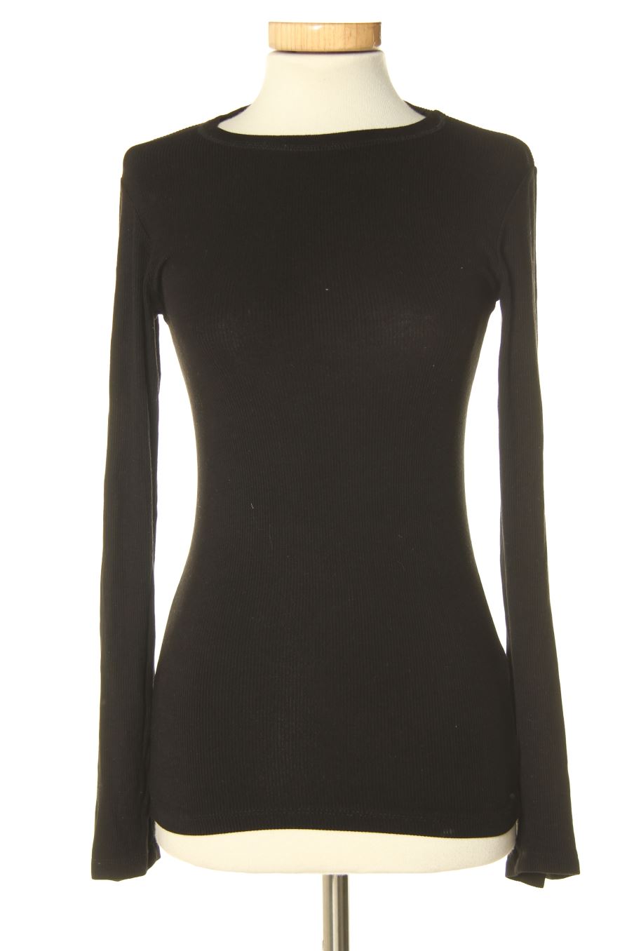 T-shirt à manches longues Stradivarius de la taille XS, de couleur noir