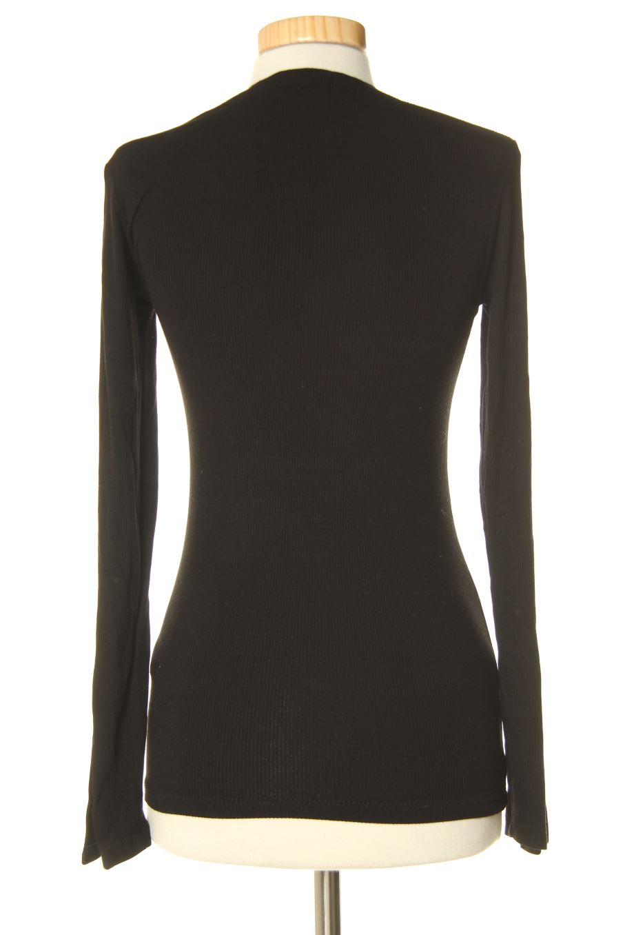 T-shirt à manches longues Stradivarius de la taille XS, de couleur noir