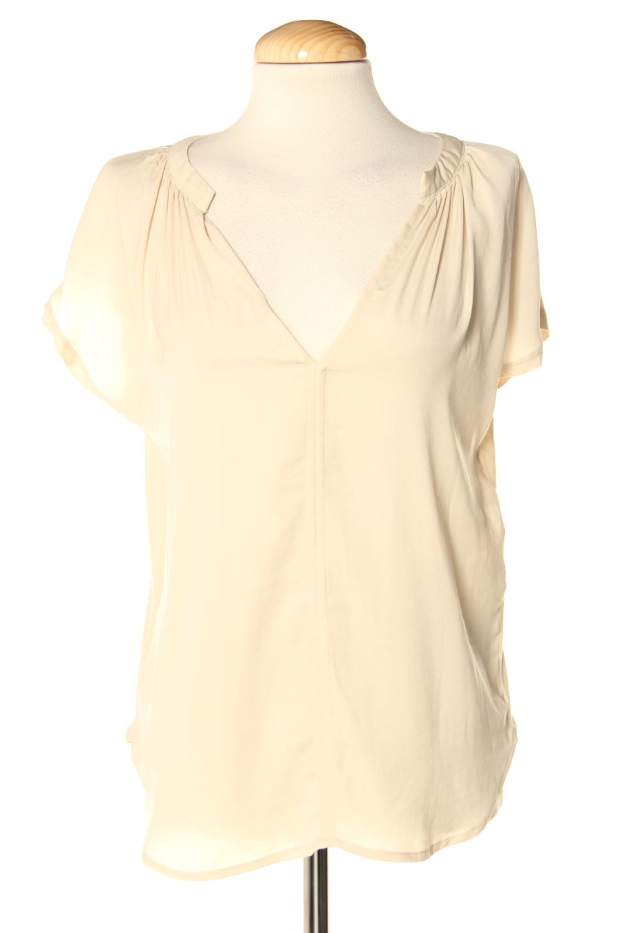 Blouse à manches courtes Only de la taille S, de couleur beige