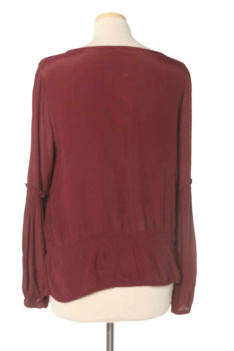 Blouse à manches longues Brownie de la taille S, de couleur bordeaux