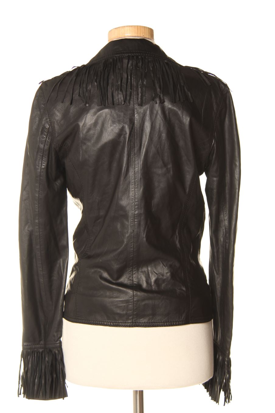 Blouson Guess de la taille S, de couleur noir de cuir et daim