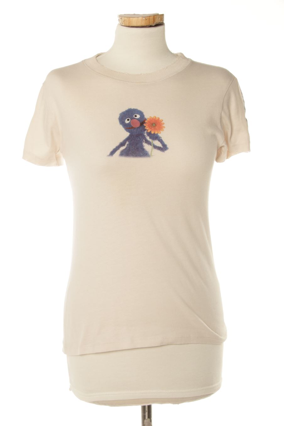 Camiseta sin mangas de SESAME STREET de la talla S, de color blanco