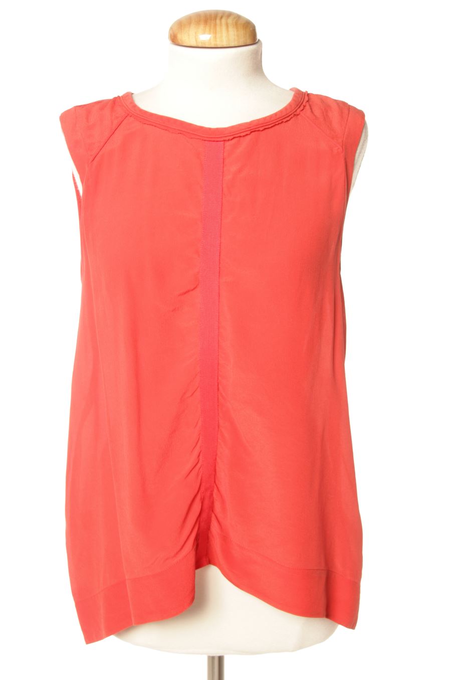 Blouse à manches courtes Comptoir des Cotonniers de la taille M, de couleur rouge de soie