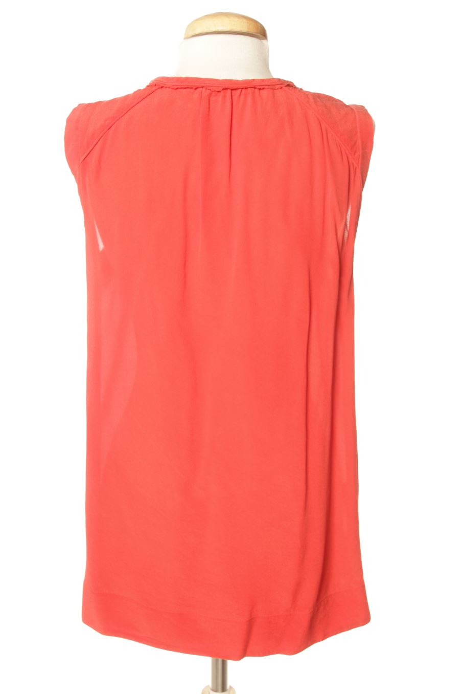 Blouse à manches courtes Comptoir des Cotonniers de la taille M, de couleur rouge de soie