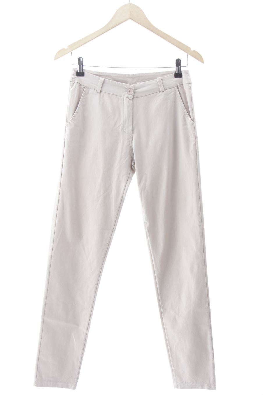 Pantalón de Made in italy de la talla 38, de color beige