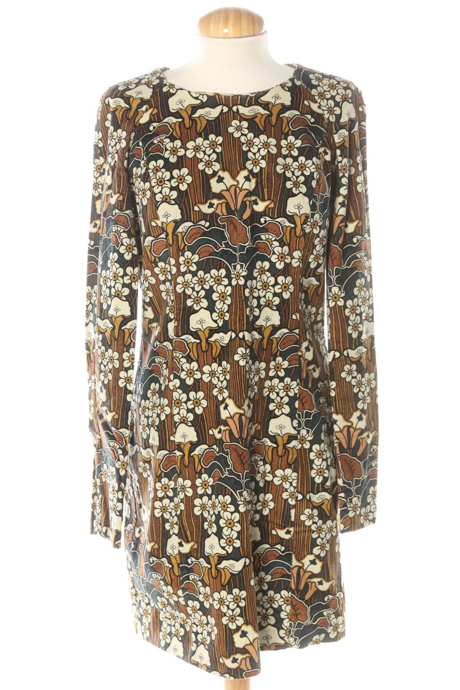 Robe casual Zara de la taille L, de couleur fleurs