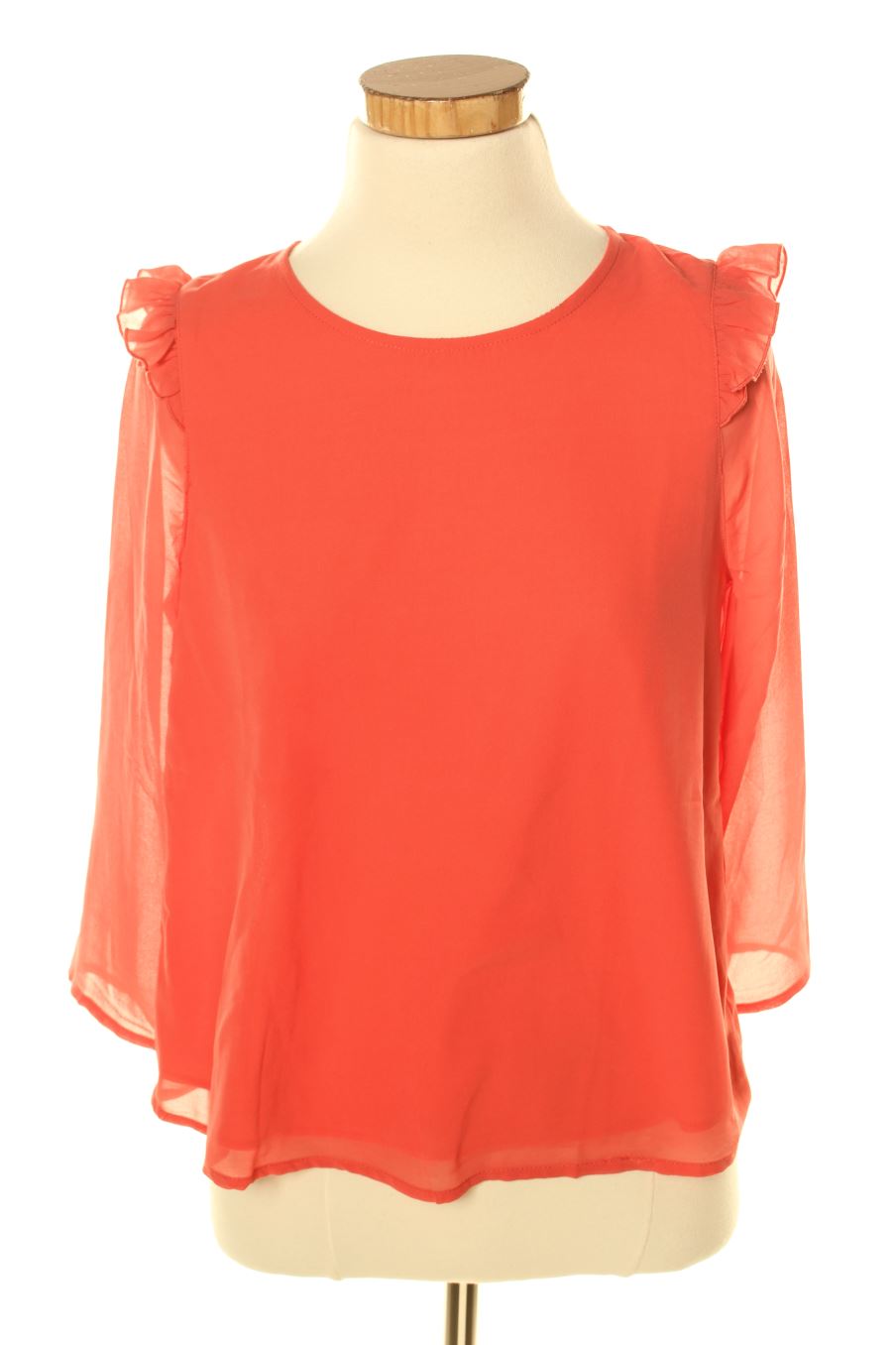 Blouse à manches longues Pull & Bear de la taille S, de couleur corail