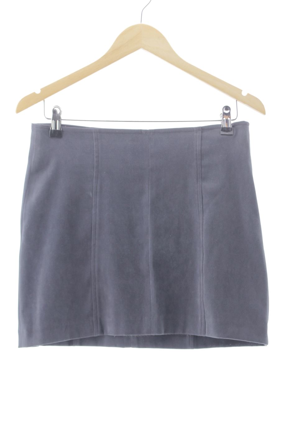 Falda de Stradivarius de la talla 40, de color gris