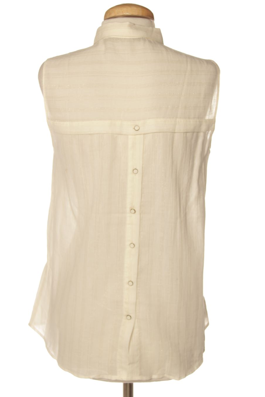 Ärmelloses Hemd von Zara Größe XS, Farbe Beige, für