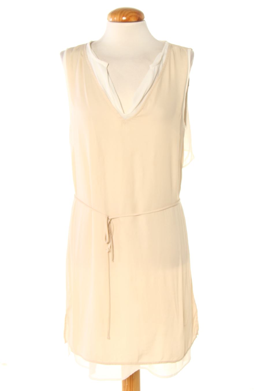 Robe casual Zara de la taille S, de couleur beige