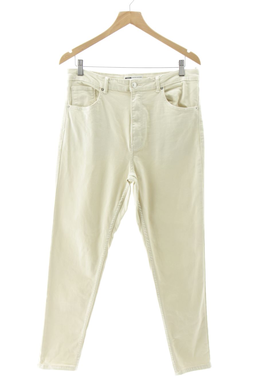 Jeans Bershka de la taille 44, de couleur beige de denim