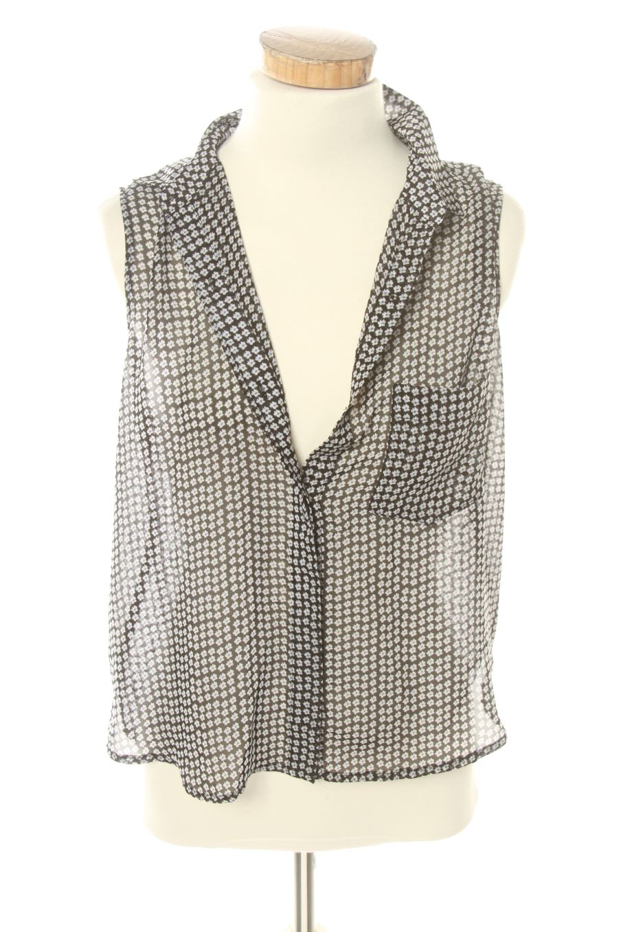Chemise sans manches Mango de la taille S, de couleur fleurs
