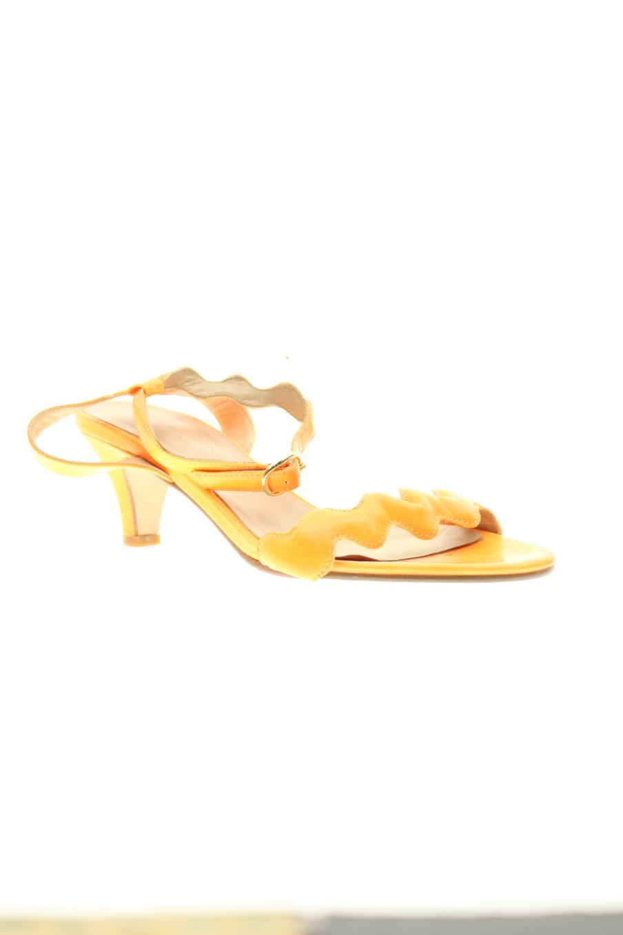 Sandalias tacon de JONAK PARIS de la talla 38, de color naranja de