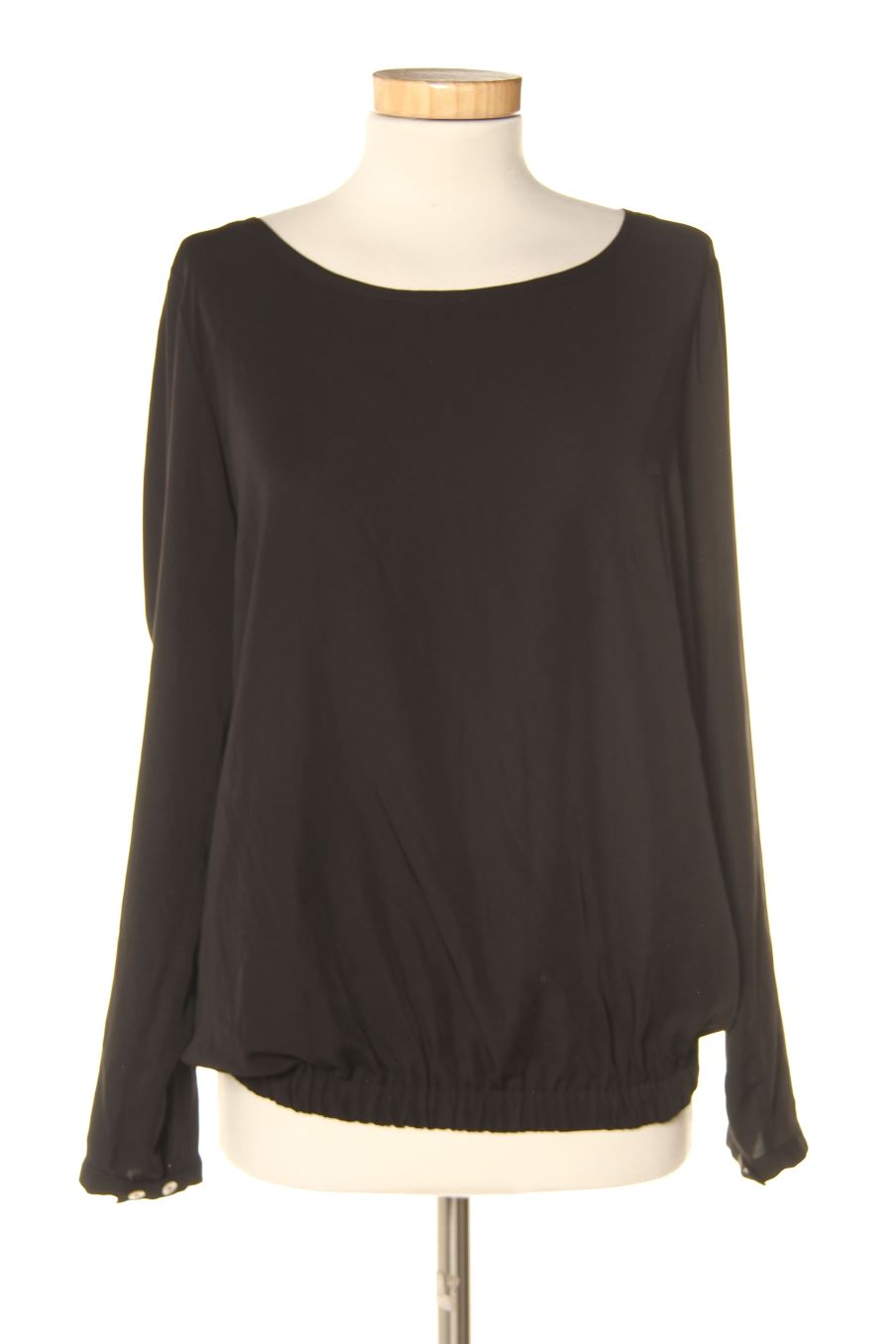 Blusa de manga larga de Trovels de la talla L, de color negro