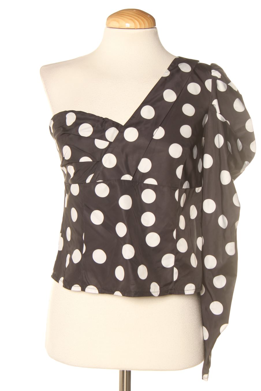 Blusa de manga larga de Stradivarius de la talla S de color negro