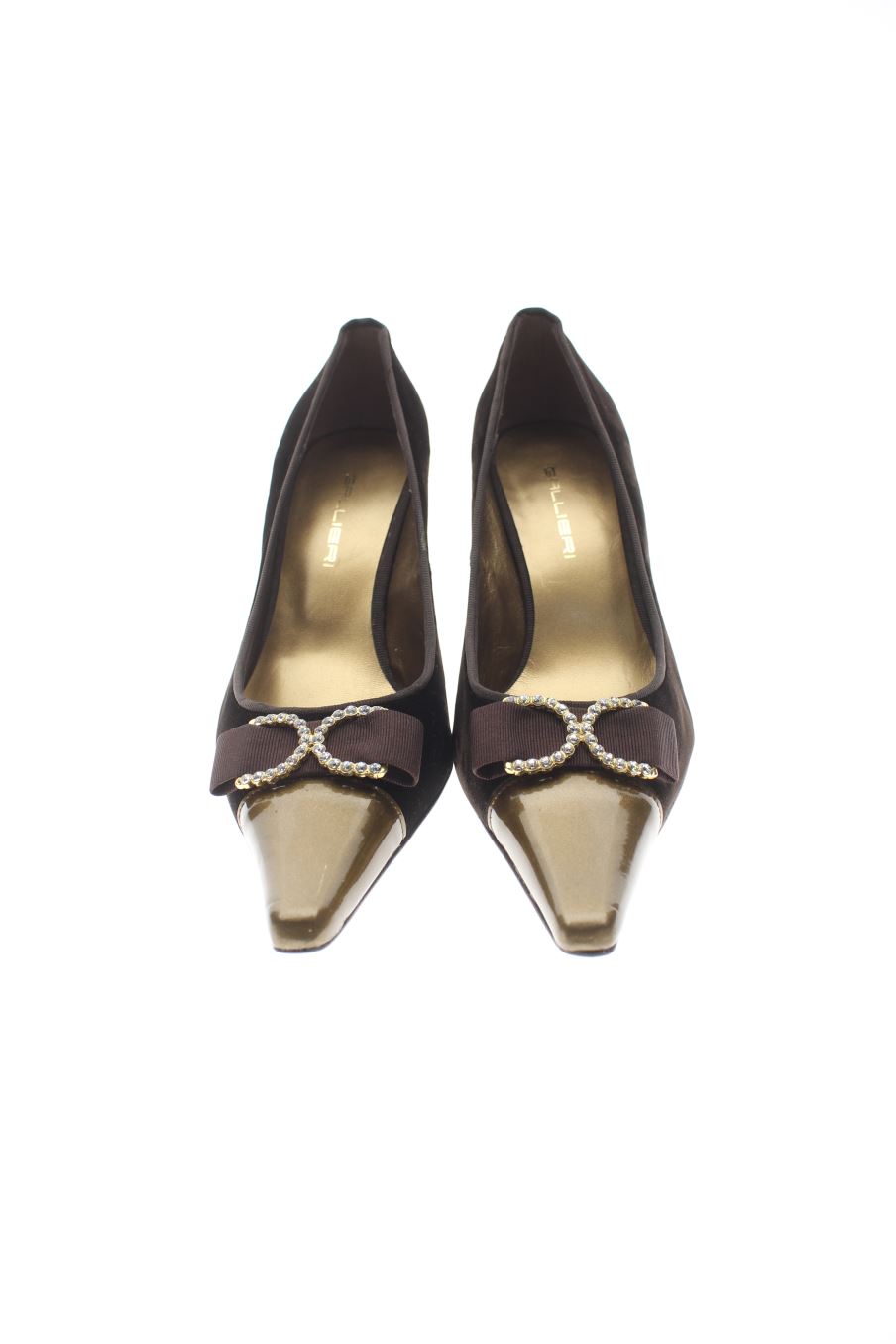 Zapatos de tacon de Gallieri de la talla 38, de color marrón de
